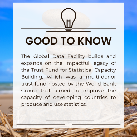 The Global Data Facility builds and expands on the impactful legacy of the Trust Fund for Statistical Capacity Building.
